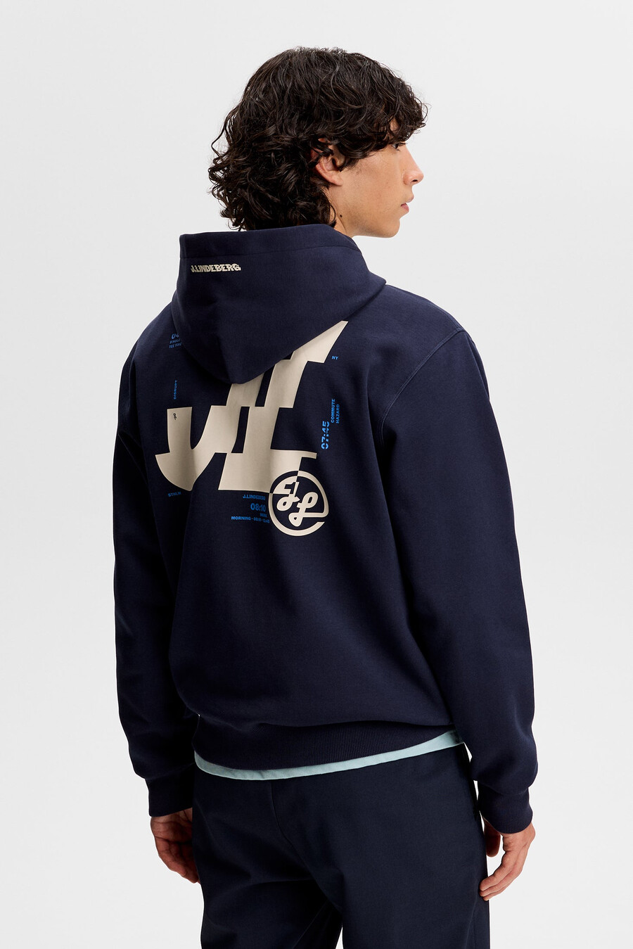 club printed hood