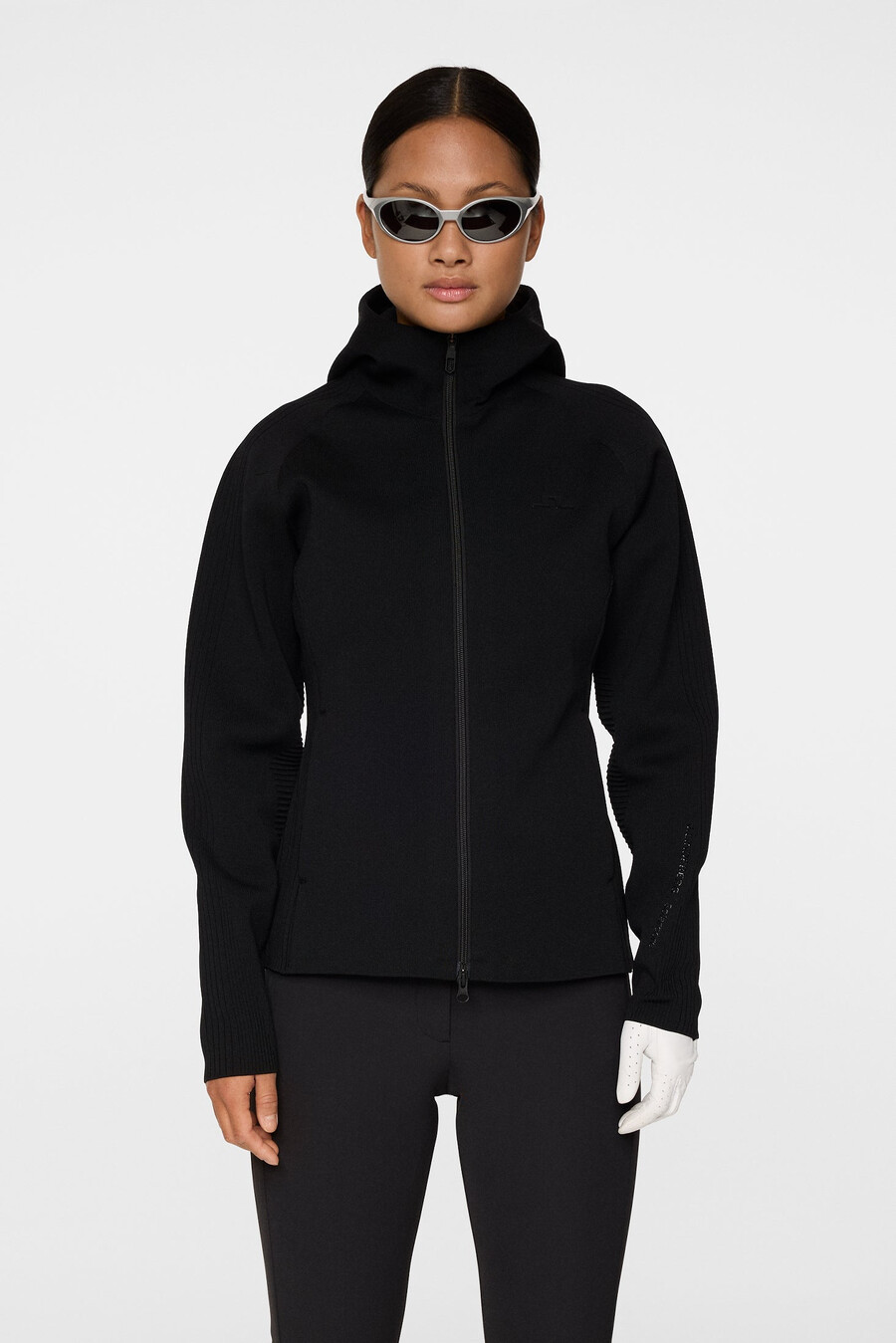 solarcore knit zip sweater