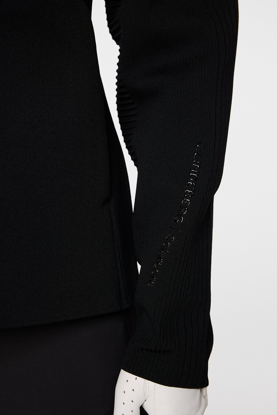 solarcore knit zip sweater