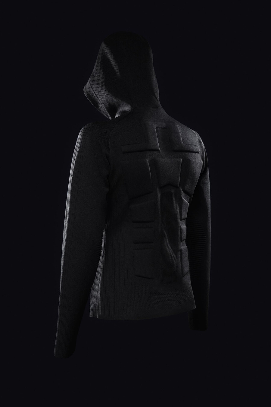 solarcore knit zip sweater